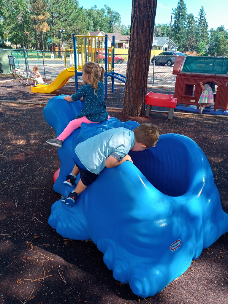 Exploring the beloved Hippo Playground!
