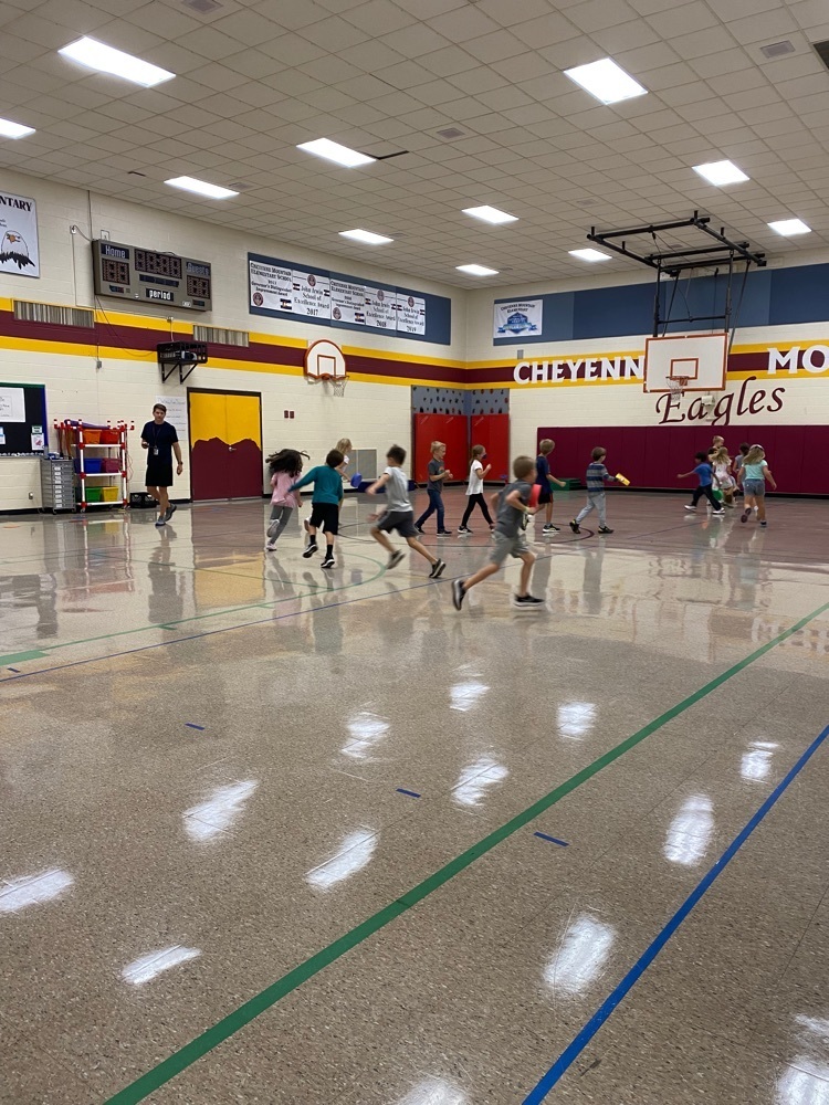 P. E. time with Coach Everett