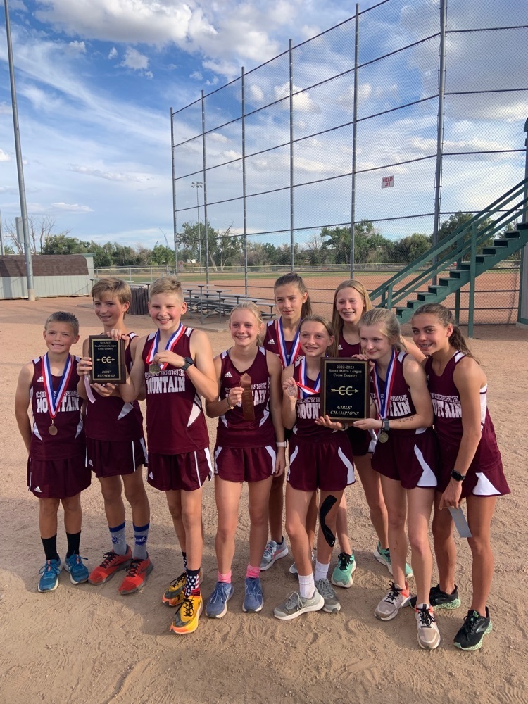 Congratulations to the CMJH girls and boys Cross Country teams!! The girls took 1st place at the South Metro League Meet and the boys placed 2nd!!