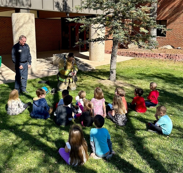 CME Kindergartners learning about our very own CSFD firefighters!