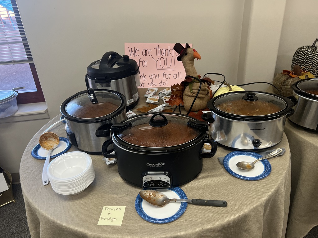 A day full of chili and chillax treats courtesy of our amazing Gold Camp PTO! Thank you and we appreciate you!