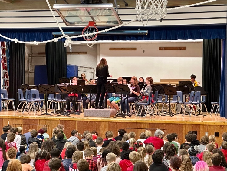Getting into the festive spirit with our budding Skyway 4th, 5th, and 6th grade bands!