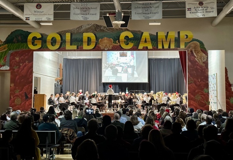 GCE 4th, 5th, and 6th aspiring musicians performing at this year’s winter band concert!