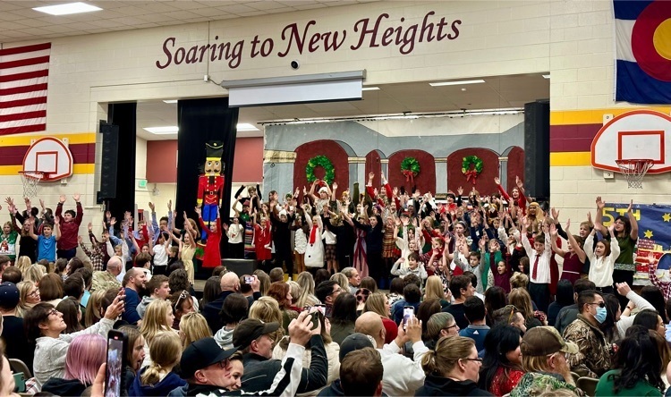 Standing room only at today’s production of ‘Night at the Holiday Museum’ under the Direction of Ms. Shelly Peterson.  Bravo CME!