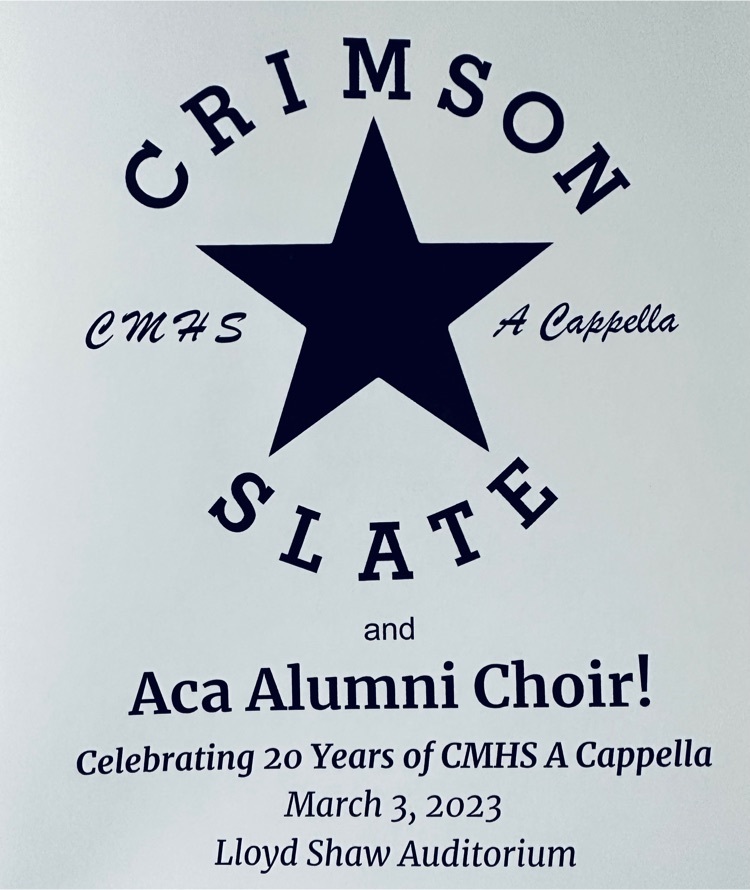 It doesn't get any better than this... 20th Anniversary of our very own CMHS Crimson & Slate