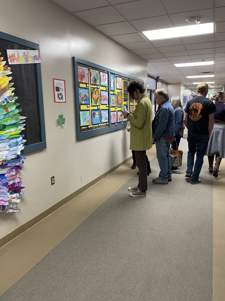 Gold Camp K-2nd Grade Art Show last night.  What artistic cougars we have! 