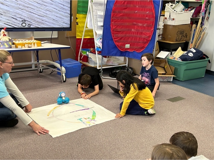 PVE second graders use robots to tour their geological maps and report all they’ve learned!