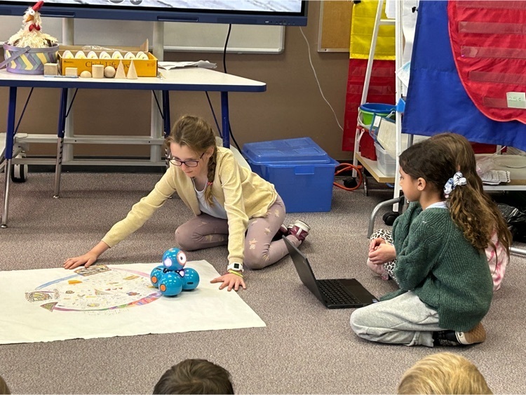PVE second graders use robots to tour their geological maps and report all they’ve learned!